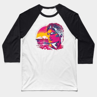 Synthwave David Hasselhoff Baseball T-Shirt